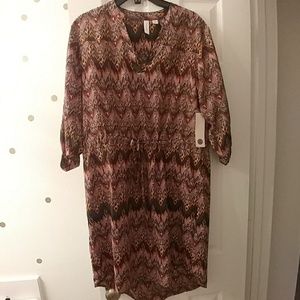New Chevron Print Dress, L